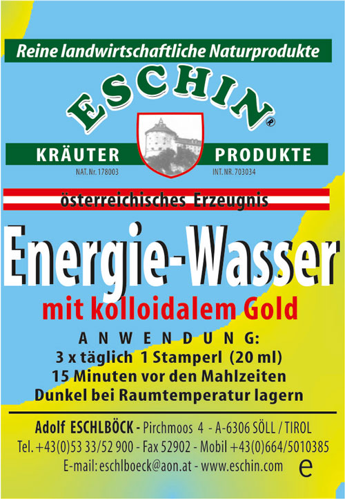 15 A Energie-Wasser 200 ml